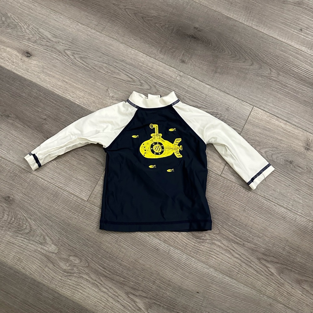 10/20$ JOE FRESH baby long sleeve rash guard swim top size 3-6 months
